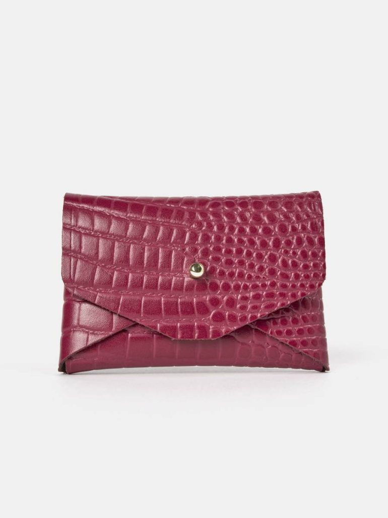 The Mini Purse - Magenta Croc Women Cambridge Satchel Crossbody