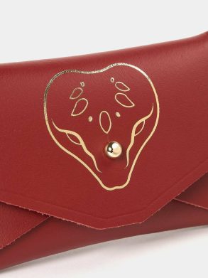 The Mini Purse - Year Of The Snake Red Women Cambridge Satchel Crossbody - Image 3