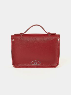 The Mini - Red Saffiano Satchels Cambridge Satchel Women - Image 2