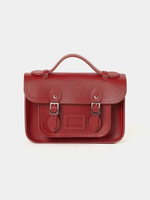The Mini - Red Saffiano Satchels Cambridge Satchel Women
