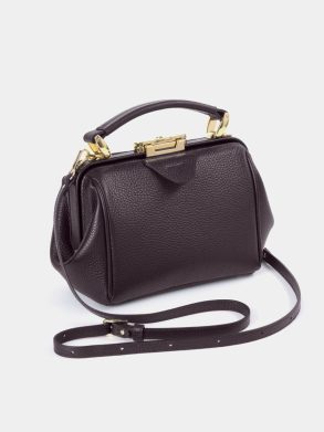 The Mini Sophie - Bordeaux Calf Grain Cambridge Satchel Handbags Women - Image 2
