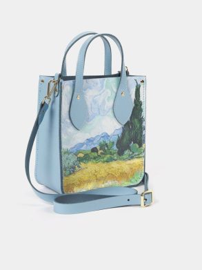 The Mini Tote - Delphinium With A Wheatfield Cambridge Satchel Women Tote Bags - Image 2