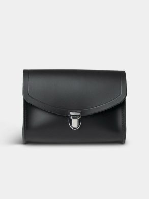 The Pushlock -Black Cambridge Satchel Women Crossbody