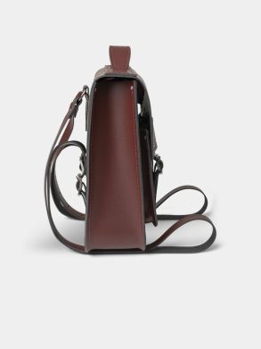 The Small Portrait Backpack -Oxblood Women Cambridge Satchel Backpacks - Image 3