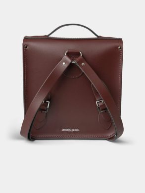 The Small Portrait Backpack -Oxblood Women Cambridge Satchel Backpacks - Image 4