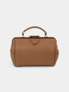 The Sophie -Havana Brown Calf Grain Handbags Cambridge Satchel Women