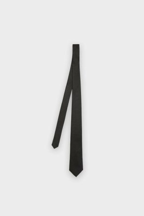 Ties Black Purificacion Garci Structured Silk Tie Men - Image 2