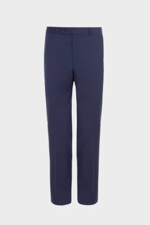 Tropical Wool Classic Fit Suit Trousers Men Purificacion Garci Trousers Navy - Image 5
