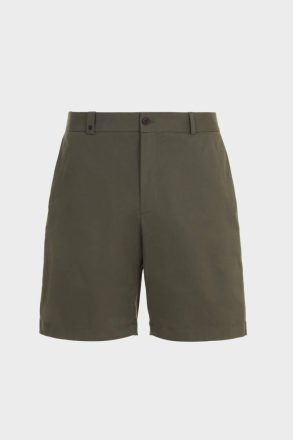 Trousers Men Purificacion Garci Khaki Cotton Twill Regular Fit Bermuda Shorts - Image 5