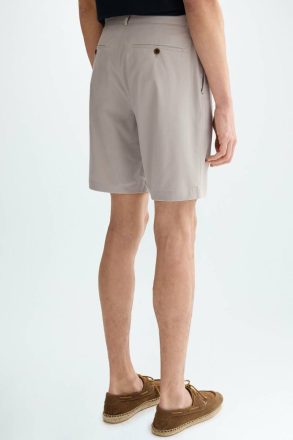 Trousers Purificacion Garci Men Stone Cotton Twill Regular Fit Bermuda Shorts - Image 3