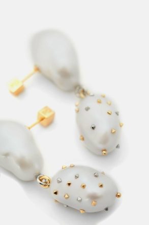 Vermeer Earrings Gold/Pearl Earrings Purificacion Garci Women - Image 2