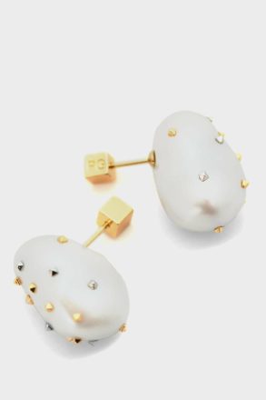 Vermeer Earrings Purificacion Garci Earrings Women Gold/Pearl - Image 2
