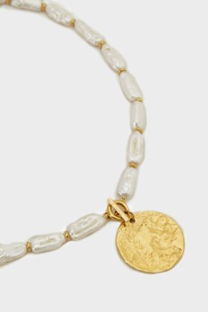 Vermeer Necklace Necklaces Purificacion Garci Women Gold/White - Image 2