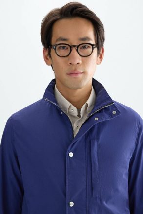 Washed Cotton Jacket Men Royal Blue Purificacion Garci Outerwear - Image 5
