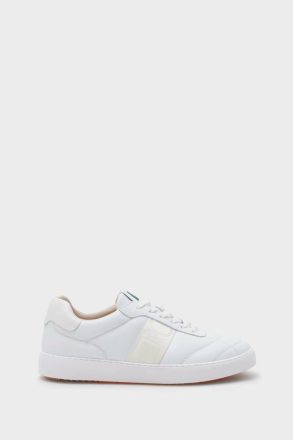 White Cinta Pg Leather Sneakers Sneakers Purificacion Garci Men