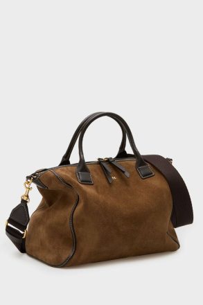 Women Algo Prestado Handbag Purificacion Garci Dark Brown Handbags - Image 2