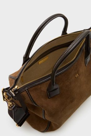 Women Algo Prestado Handbag Purificacion Garci Dark Brown Handbags - Image 3