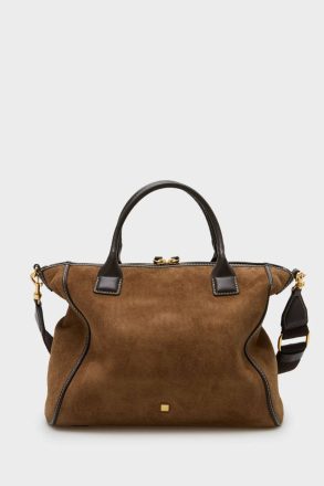 Women Algo Prestado Handbag Purificacion Garci Dark Brown Handbags - Image 4