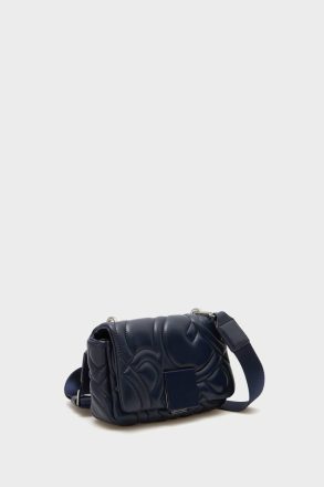 Women Atlantic Blue Shoulder Bags Purificacion Garci Homenaje Acolchado Crossbody Bag - Image 2
