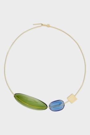 Women Balloons Necklace Gold/Multicolor Purificacion Garci Necklaces