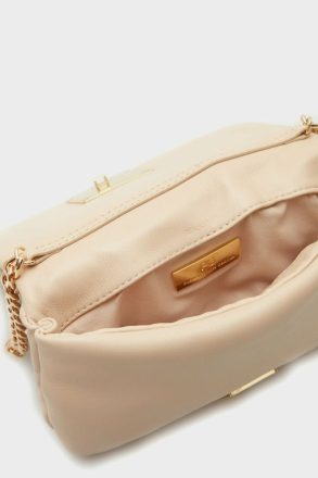 Women Beige Crossbody Bags Homenaje Acolchado Clutch Purificacion Garci - Image 3