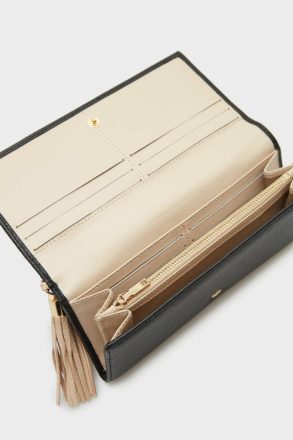 Women Black/Beige Purificacion Garci Samburu American Wallet With Coin Purse Large Wallets - Image 2