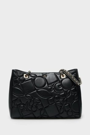Women Black Purificacion Garci Shoulder Bags Homenaje Acolchado Shoulder Bag