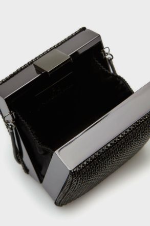 Women Black Varnish Clutch Evening Purificacion Garci - Image 3