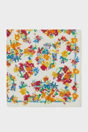 Women Bohemia 90 Silk Scarf Purificacion Garci Ecru/Multicolour Scarves - Image 3
