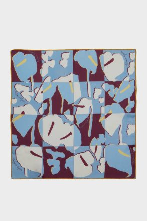 Women Cala Frida 53 Silk Bandana Purificacion Garci Scarves Sky Blue/Burgundy/Beige
