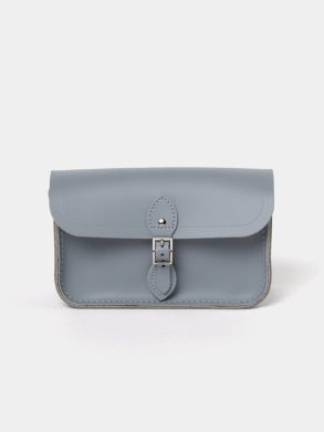 Women Cambridge Satchel The Mini One Buckle - French Grey Crossbody