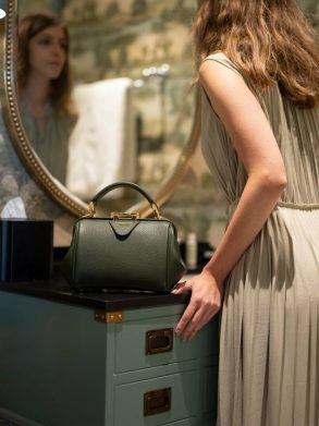 Women Cambridge Satchel The Mini Sophie - Ivy Calf Grain Handbags - Image 2