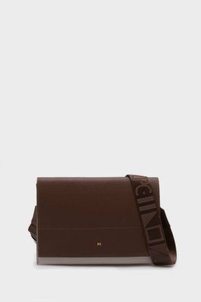 Women Crossbody Bags Dark Brown Tándem Flap Shoulder Bag Purificacion Garci