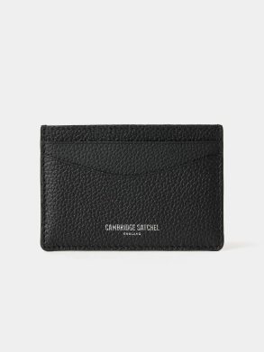 Women Crossbody Cambridge Satchel The Card Case - Black Madras Grain