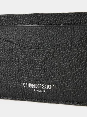 Women Crossbody Cambridge Satchel The Card Case - Black Madras Grain - Image 3