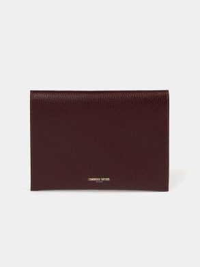 Women Crossbody Cambridge Satchel The Twist Lock Pouch - Oxblood Celtic Grain - Image 3
