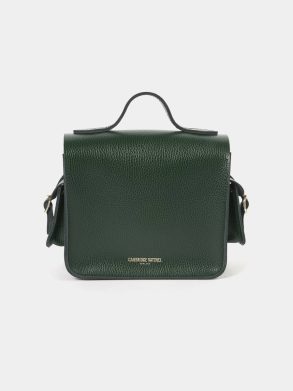 Women Crossbody The Traveller - Racing Green Celtic Grain & Campbell Tartan Cambridge Satchel - Image 3