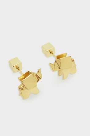 Women Earrings Origami Earrings Purificacion Garci Gold - Image 2