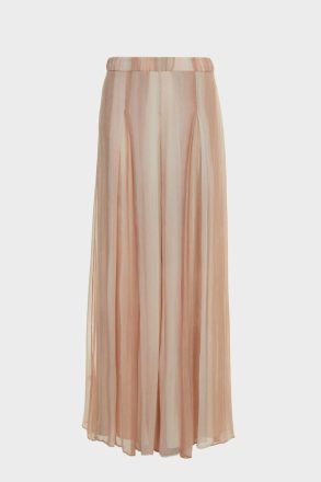 Women Evening Pleated Bambula Culottes Purificacion Garci Nude - Image 5