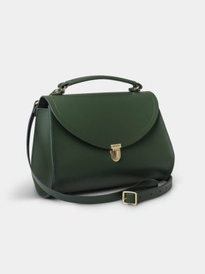 Women Handbags Cambridge Satchel The Poppy -Racing Green - Image 2