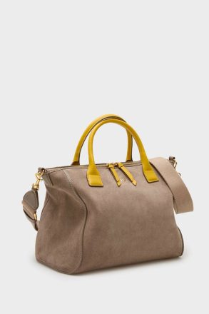 Women Handbags Purificacion Garci Algo Prestado Handbag Taupe - Image 2