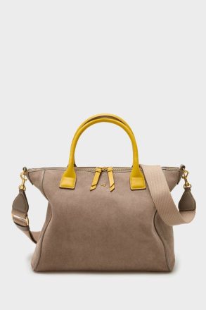 Women Handbags Purificacion Garci Algo Prestado Handbag Taupe