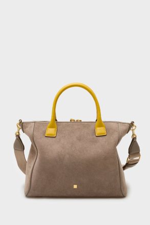Women Handbags Purificacion Garci Algo Prestado Handbag Taupe - Image 4