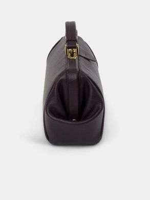 Women Handbags The Doctor's Bag -Bordeaux Calf Grain Cambridge Satchel - Image 4