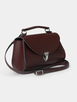 Women Handbags The Mini Poppy -Oxblood Cambridge Satchel - Image 2