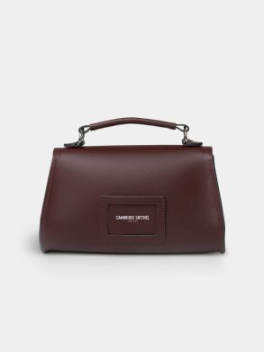 Women Handbags The Mini Poppy -Oxblood Cambridge Satchel - Image 3