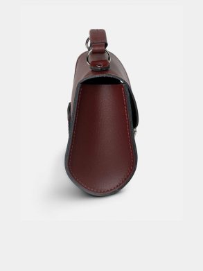 Women Handbags The Mini Poppy -Oxblood Cambridge Satchel - Image 4