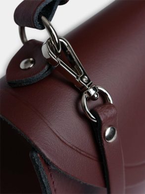 Women Handbags The Mini Poppy -Oxblood Cambridge Satchel - Image 5