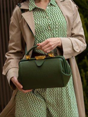 Women Handbags The Sophie -Ivy Calf Grain Cambridge Satchel - Image 2