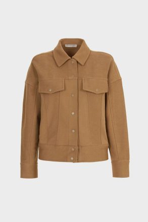 Women Jackets Purificacion Garci Fleece Oversize Jacket Cinnamon - Image 5